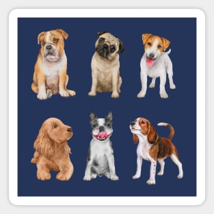 Dogs Breeds Collection Magnet